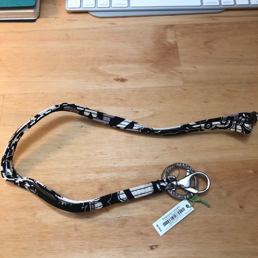 Vera Bradley lanyard in Midnight Paisley